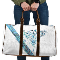 Kahui Whetu Paua shell Kowhaiwhai Taniko Personalised Travel Bag Manta Ray Shark-Turtle Maori Tribal Style LT9 Blue - Polynesian Pride