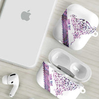 Mawhero Paua shell Kowhaiwhai Taniko Personalised AirPods Case Manta Ray Shark-Turtle Maori Tribal Style