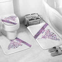 Mawhero Paua shell Kowhaiwhai Taniko Personalised Bathroom Set Manta Ray Shark-Turtle Maori Tribal Style