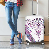 Mawhero Paua shell Kowhaiwhai Taniko Personalised Luggage Cover Manta Ray Shark-Turtle Maori Tribal Style LT9 - Polynesian Pride