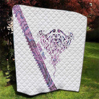 Mawhero Paua shell Kowhaiwhai Taniko Personalised Quilt Manta Ray Shark-Turtle Maori Tribal Style