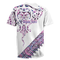 Mawhero Paua shell Kowhaiwhai Taniko Personalised Rugby Jersey Manta Ray Shark-Turtle Maori Tribal Style