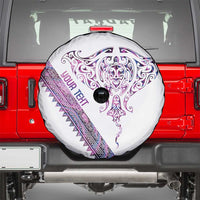 Mawhero Paua shell Kowhaiwhai Taniko Personalised Spare Tire Cover Manta Ray Shark-Turtle Maori Tribal Style