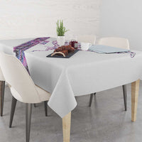Mawhero Paua shell Kowhaiwhai Taniko Personalised Tablecloth Manta Ray Shark-Turtle Maori Tribal Style