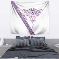 Mawhero Paua shell Kowhaiwhai Taniko Personalised Tapestry Manta Ray Shark-Turtle Maori Tribal Style LT9 - Polynesian Pride
