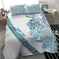 Kahui Whetu Paua shell Kowhaiwhai Taniko Personalised Bedding Set Taniwha Maori Tribal Style