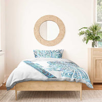 Kahui Whetu Paua shell Kowhaiwhai Taniko Personalised Bedding Set Taniwha Maori Tribal Style