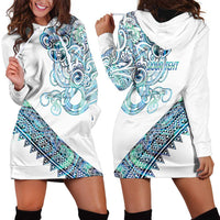 Kahui Whetu Paua shell Kowhaiwhai Taniko Personalised Hoodie Dress Taniwha Maori Tribal Style
