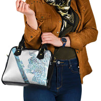 Kahui Whetu Paua shell Kowhaiwhai Taniko Personalised Shoulder Handbag Taniwha Maori Tribal Style LT9 - Polynesian Pride