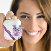 Mawhero Paua shell Kowhaiwhai Taniko Personalised AirPods Case Taniwha Maori Tribal Style LT9 - Polynesian Pride