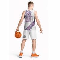 Mawhero Paua shell Kowhaiwhai Taniko Personalised Basketball Jersey Taniwha Maori Tribal Style LT9 - Polynesian Pride