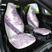 Mawhero Paua shell Kowhaiwhai Taniko Personalised Car Seat Cover Taniwha Maori Tribal Style