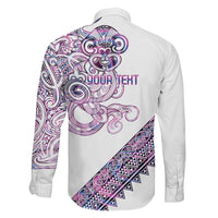 Mawhero Paua shell Kowhaiwhai Taniko Personalised Family Matching Mermaid Dress and Hawaiian Shirt Taniwha Maori Tribal Style LT9 - Polynesian Pride