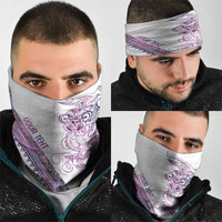 Mawhero Paua shell Kowhaiwhai Taniko Personalised Neck Gaiter Taniwha Maori Tribal Style LT9 - Polynesian Pride