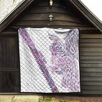 Mawhero Paua shell Kowhaiwhai Taniko Personalised Quilt Taniwha Maori Tribal Style LT9 - Polynesian Pride