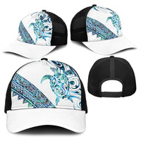 Kahui Whetu Paua shell Kowhaiwhai Taniko Baseball Net Cap Turtle Tattoo Maori Tribal Style LT9 - Polynesian Pride