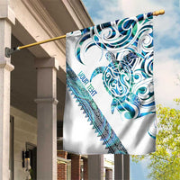 Kahui Whetu Paua shell Kowhaiwhai Taniko Personalised Garden Flag Turtle Tattoo Maori Tribal Style