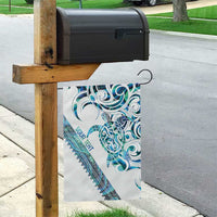 Kahui Whetu Paua shell Kowhaiwhai Taniko Personalised Garden Flag Turtle Tattoo Maori Tribal Style