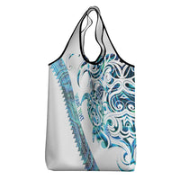 Kahui Whetu Paua shell Kowhaiwhai Taniko Personalised Grocery Bag Turtle Tattoo Maori Tribal Style