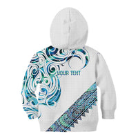 Kahui Whetu Paua shell Kowhaiwhai Taniko Personalised Kid Hoodie Turtle Tattoo Maori Tribal Style LT9 - Polynesian Pride