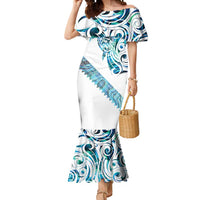 Kahui Whetu Paua shell Kowhaiwhai Taniko Personalised Mermaid Dress Turtle Tattoo Maori Tribal Style