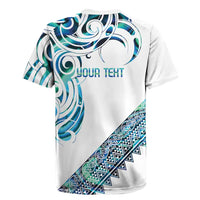 Kahui Whetu Paua shell Kowhaiwhai Taniko Personalised Rugby Jersey Turtle Tattoo Maori Tribal Style LT9 - Polynesian Pride
