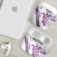 Mawhero Paua shell Kowhaiwhai Taniko Personalised AirPods Case Turtle Tattoo Maori Tribal Style LT9 - Polynesian Pride