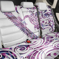 Mawhero Paua shell Kowhaiwhai Taniko Personalised Back Car Seat Cover Turtle Tattoo Maori Tribal Style