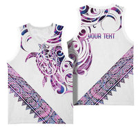 Mawhero Paua shell Kowhaiwhai Taniko Personalised Basketball Jersey Turtle Tattoo Maori Tribal Style LT9 - Polynesian Pride