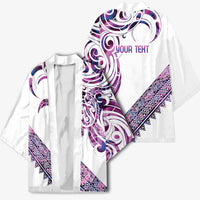 Mawhero Paua shell Kowhaiwhai Taniko Personalised Kimono Turtle Tattoo Maori Tribal Style