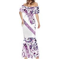 Mawhero Paua shell Kowhaiwhai Taniko Personalised Mermaid Dress Turtle Tattoo Maori Tribal Style LT9 - Polynesian Pride