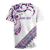 Mawhero Paua shell Kowhaiwhai Taniko Personalised Rugby Jersey Turtle Tattoo Maori Tribal Style LT9 - Polynesian Pride
