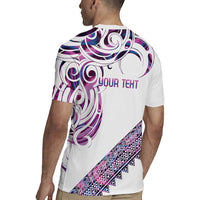 Mawhero Paua shell Kowhaiwhai Taniko Personalised Rugby Jersey Turtle Tattoo Maori Tribal Style LT9 - Polynesian Pride