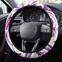 Mawhero Paua shell Kowhaiwhai Taniko Steering Wheel Cover Turtle Tattoo Maori Tribal Style