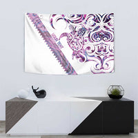 Mawhero Paua shell Kowhaiwhai Taniko Personalised Tapestry Turtle Tattoo Maori Tribal Style