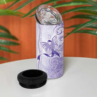 Epilepsy Awareness 4 in 1 Can Cooler Tumbler Maile Pikake Lokelani Crown Flower Lei Inspired LT9 - Polynesian Pride