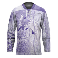 Epilepsy Awareness Hockey Jersey Maile Pikake Lokelani Crown Flower Lei Inspired