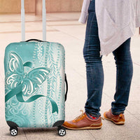 PTSD Awareness Luggage Cover Maile Pikake Lokelani Crown Flower Lei Inspired