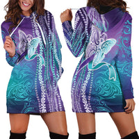 Suicide Prevention Awareness Hoodie Dress Maile Pikake Lokelani Crown Flower Lei Inspired LT9 - Polynesian Pride