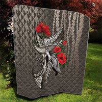 Hawaiian Honu Personalized Quilt Mocha Mousse Hibiscus Tribal Hook Pattern LT9 - Polynesian Pride