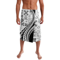 Black Hawaiian Quilt Pattern Lavalava Mixed Polynesian Tribal Arty