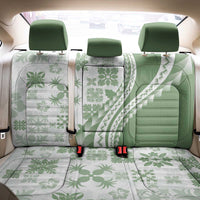 Green Hawaiian Quilt Pattern Back Car Seat Cover Mixed Polynesian Tribal Arty