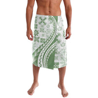 Green Hawaiian Quilt Pattern Lavalava Mixed Polynesian Tribal Arty