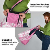 Pink Hawaiian Quilt Pattern Grocery Bag Mixed Polynesian Tribal Arty LT9 - Polynesian Pride