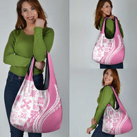 Pink Hawaiian Quilt Pattern Grocery Bag Mixed Polynesian Tribal Arty LT9 - Polynesian Pride