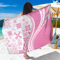 Pink Hawaiian Quilt Pattern Sarong Mixed Polynesian Tribal Arty