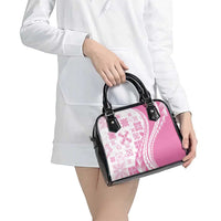 Pink Hawaiian Quilt Pattern Shoulder Handbag Mixed Polynesian Tribal Arty LT9 - Polynesian Pride
