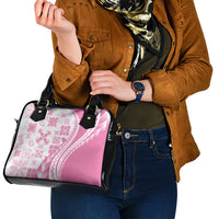 Pink Hawaiian Quilt Pattern Shoulder Handbag Mixed Polynesian Tribal Arty LT9 - Polynesian Pride