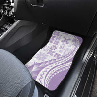 Purple Hawaiian Quilt Pattern Car Mats Mixed Polynesian Tribal Arty