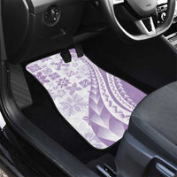 Purple Hawaiian Quilt Pattern Car Mats Mixed Polynesian Tribal Arty
